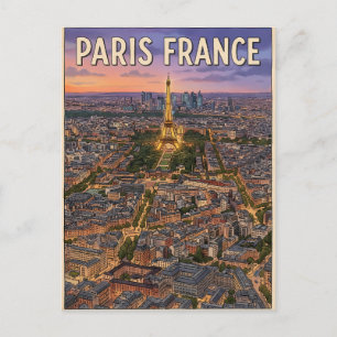 Paris Frankreich Reise  Postkarte