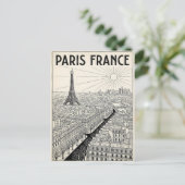 Paris Frankreich Reise Postkarte (Stehend Vorderseite)