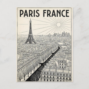 Paris Frankreich Reise  Postkarte
