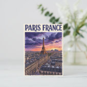 Paris Frankreich Reise Postkarte (Stehend Vorderseite)