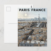 Paris Frankreich Reise Postkarte (Vorne/Hinten)