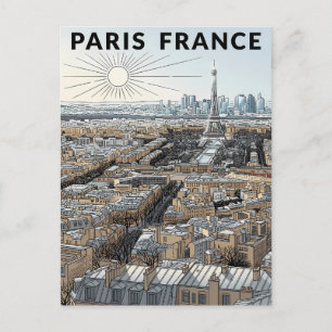 Paris Frankreich Reise  Postkarte