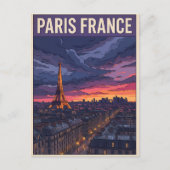 Paris Frankreich Reise Postkarte (Vorderseite)