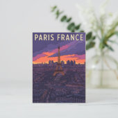 Paris Frankreich Reise Postkarte (Stehend Vorderseite)