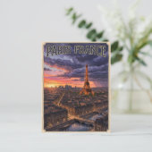 Paris Frankreich Reise Postkarte (Stehend Vorderseite)