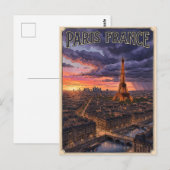 Paris Frankreich Reise Postkarte (Vorne/Hinten)