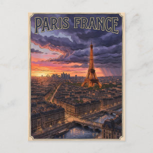 Paris Frankreich Reise  Postkarte