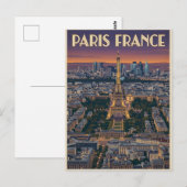 Paris Frankreich Reise Postkarte (Vorne/Hinten)