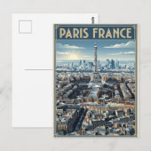 Paris Frankreich Reise  Postkarte (Vorne/Hinten)