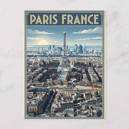 Paris Frankreich Reise  Postkarte (Vorderseite)