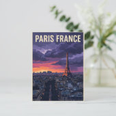 Paris Frankreich Reise Postkarte (Stehend Vorderseite)