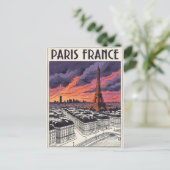 Paris Frankreich Reise  Postkarte (Stehend Vorderseite)