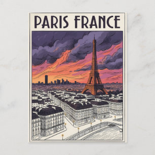 Paris Frankreich Reise  Postkarte