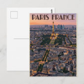 Paris Frankreich Reise Postkarte (Vorne/Hinten)