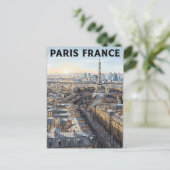 Paris Frankreich Reise Postkarte (Stehend Vorderseite)