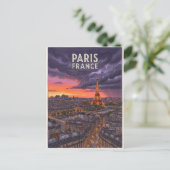 Paris Frankreich Reise Postkarte (Stehend Vorderseite)