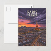 Paris Frankreich Reise Postkarte (Vorne/Hinten)
