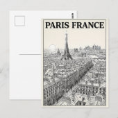 Paris Frankreich Reise  Postkarte (Vorne/Hinten)