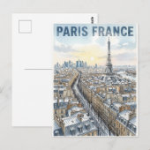 Paris Frankreich Reise Postkarte (Vorne/Hinten)