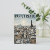 Paris Frankreich Reise Postkarte (Stehend Vorderseite)