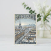 Paris Frankreich Reise Postkarte (Stehend Vorderseite)