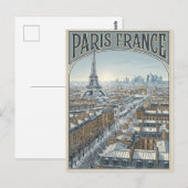 Paris Frankreich Reise Postkarte (Vorne/Hinten)