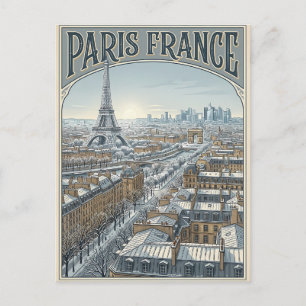 Paris Frankreich Reise  Postkarte