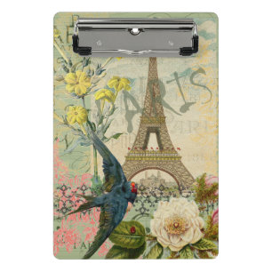 Paris Frankreich Reise Vintage Antike Kunstmalerei Mini Klemmbrett