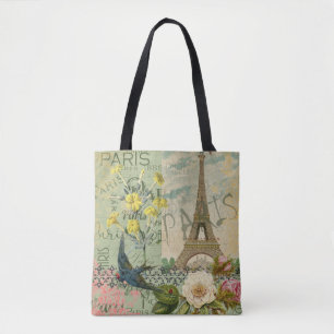 Paris Frankreich Reise Vintage Antike Kunstmalerei Tasche