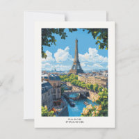 Paris Frankreich Reisekarte