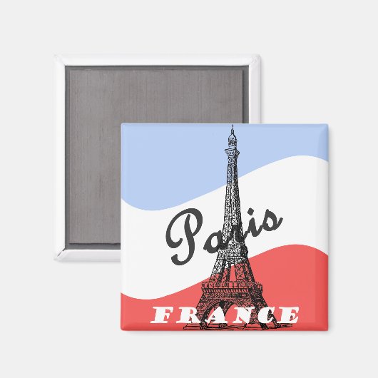 Paris-Frankreich-Reisemagnet Magnet (Vorderseite/Rückseite)