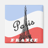 Paris-Frankreich-Reisemagnet Magnet (Vorne)