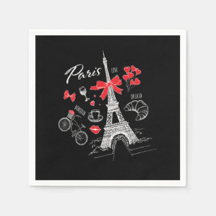Paris Frankreich Reisen Frankreich Eiffel Tower Serviette