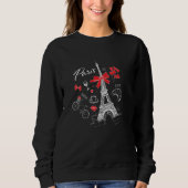 Paris Frankreich Reisen Frankreich Eiffel Tower Sweatshirt (Vorderseite)