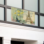 Paris Frankreich Reisen Vintag antike Malerei Banner (Äußeres Gebäude)