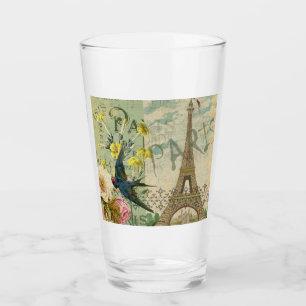 Paris Frankreich Reisen Vintag antike Malerei Glas