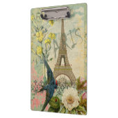 Paris Frankreich Reisen Vintag antike Malerei Klemmbrett (Links)