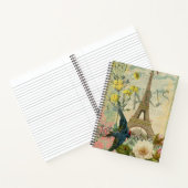 Paris Frankreich Reisen Vintag antike Malerei Notizblock (Innenseite)