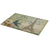 Paris Frankreich Reisen Vintag antike Malerei Schneidebrett (Ecke)