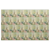 Paris Frankreich Reisen Vintag antike Malerei Stoff (Fat Quarter (45,7 x 55,9 cm))