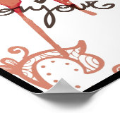 Paris, Frankreich, Reiseplakat Poster (Ecke)