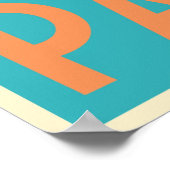 Paris, Frankreich, Reiseplakat Poster (Ecke)