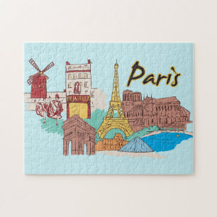 Paris Frankreich Reisestadt Puzzle
