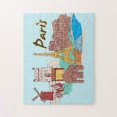 Paris Frankreich Reisestadt Puzzle (Vertikal)