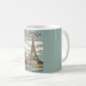 Paris Frankreich Romantische Szene Tasse (VorderseiteRechts)