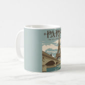 Paris Frankreich Romantische Szene Tasse (Vorderseite Links)