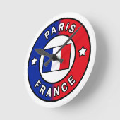 Paris Frankreich Runde Wanduhr (Winkel)
