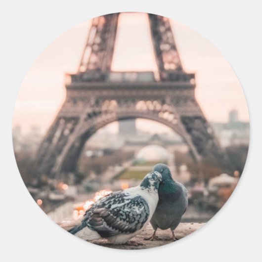 Paris, Frankreich Runder Aufkleber (Vorderseite)