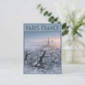 Paris Frankreich Scherenschnitt Kunst  Postkarte (Stehend Vorderseite)