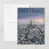 Paris Frankreich Scherenschnitt Kunst  Postkarte (Vorne/Hinten)